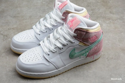 DD1666-100  DRIP JORDAN AIR PAINT MID 1 (GS) 0902
